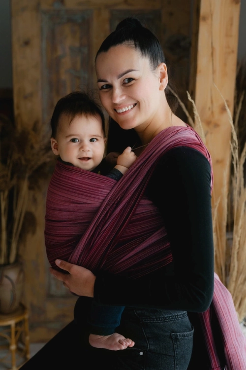 Little Frog jaspis - chusta tkana długa