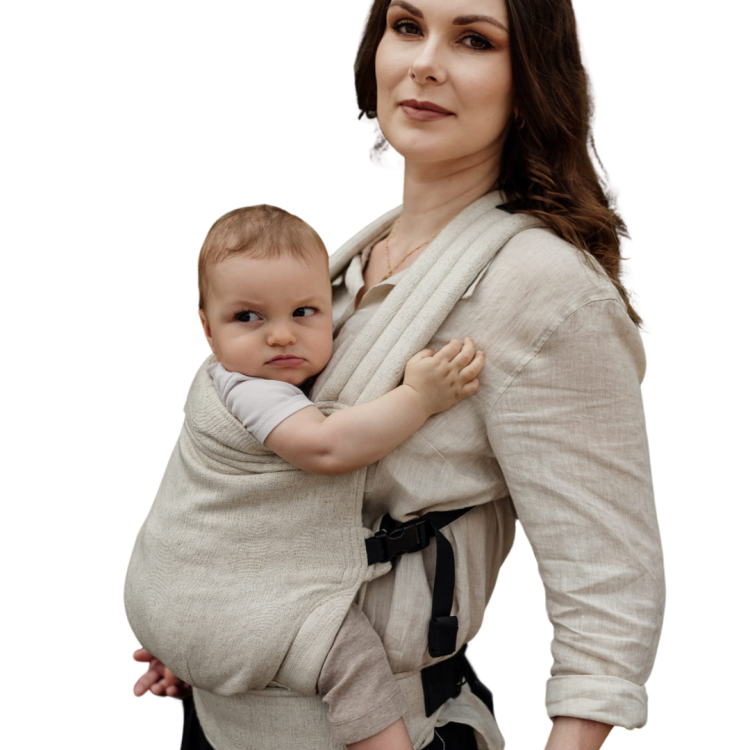 Qusy standard 2.0 sand stories oat no cotton - nosidło klamrowe regulowane