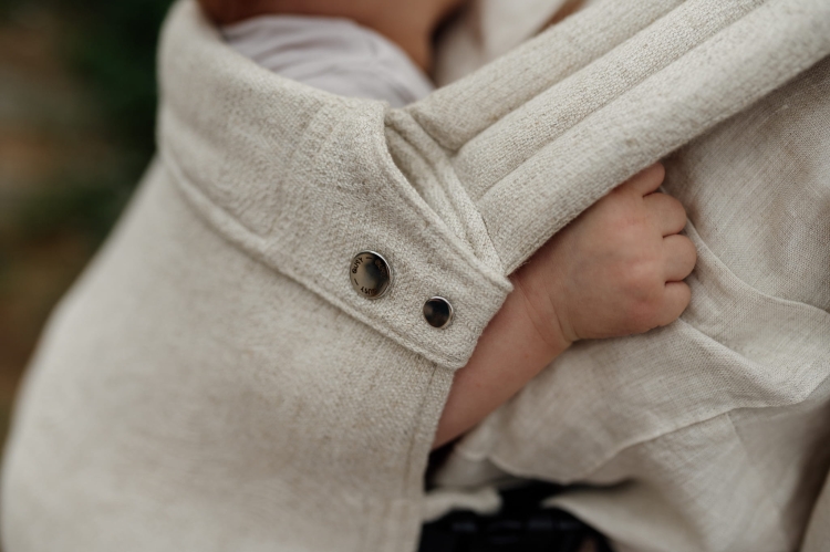 Qusy standard 2.0 sand stories oat no cotton - nosidło klamrowe regulowane