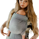 Qusy Mini 2.0 Silver Dust – regulowane nosidło klamrowe dla noworodka