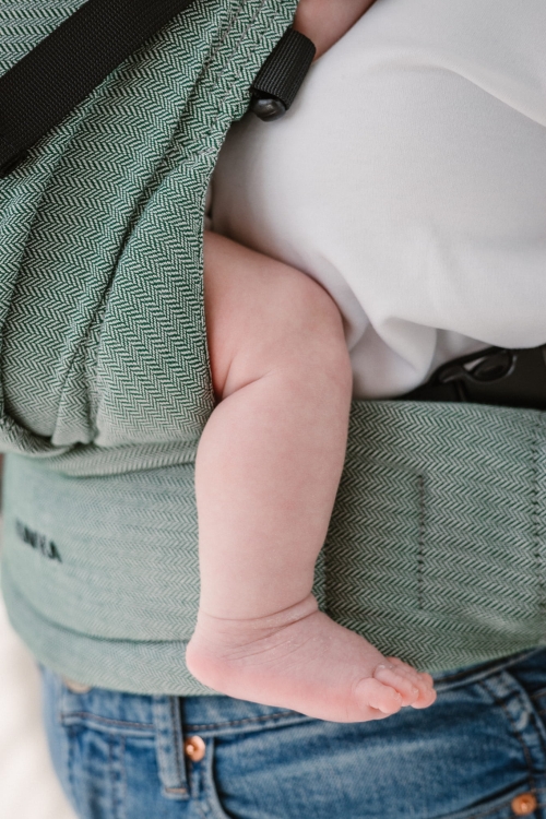Kavka multi-age PRO fern twill cotton/bamboo - nosidło klamrowe regulowane