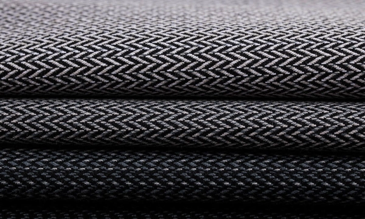 LennyLamb mała jodełka ombre szary - chusta kółkowa