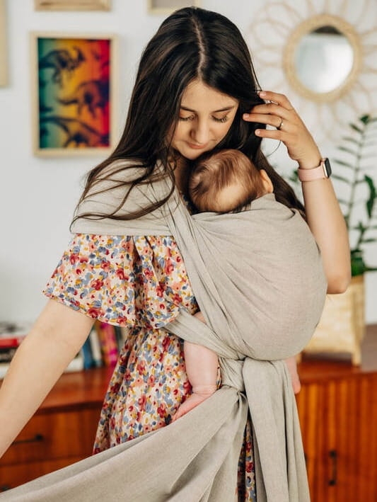 LennyLamb peanut butter - chusta długa tkana