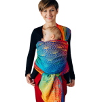 LennyLamb tęczowy lotos - chusta długa tkana