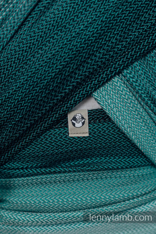 LennyLamb mała jodełka ombre zieleń - chusta długa tkana