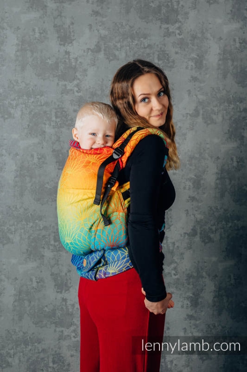 LennyLamb lennypreschool tęczowy lotos - nosidło klamrowe regulowane