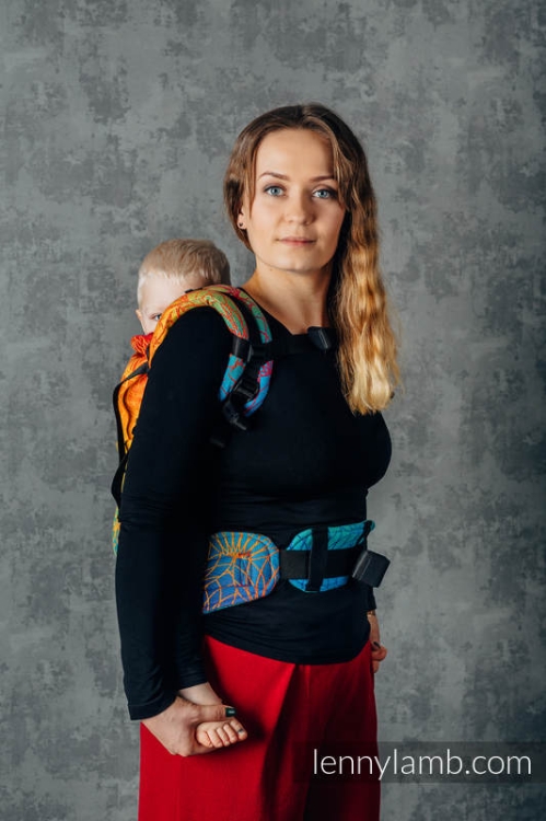 LennyLamb lennypreschool tęczowy lotos - nosidło klamrowe regulowane
