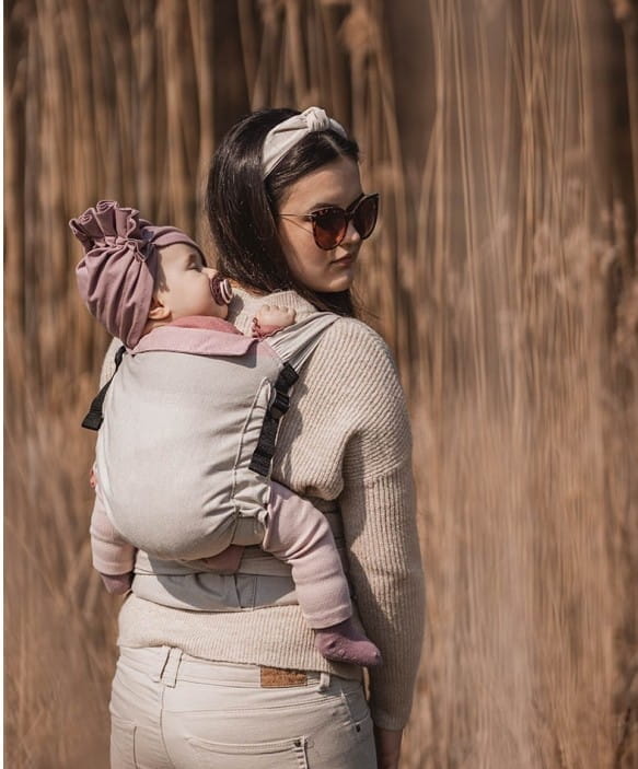 Luna Dream half buckle diamond creamy - nosidło hybrydowe regulowane