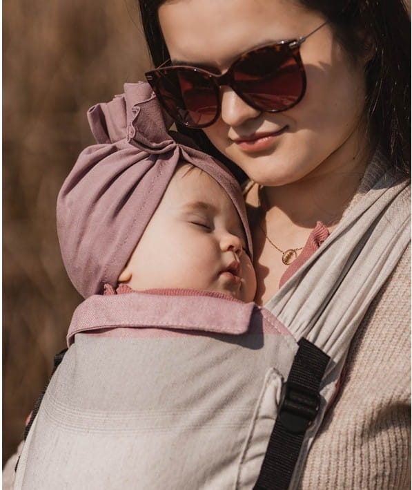 Luna Dream half buckle diamond creamy - nosidło hybrydowe regulowane