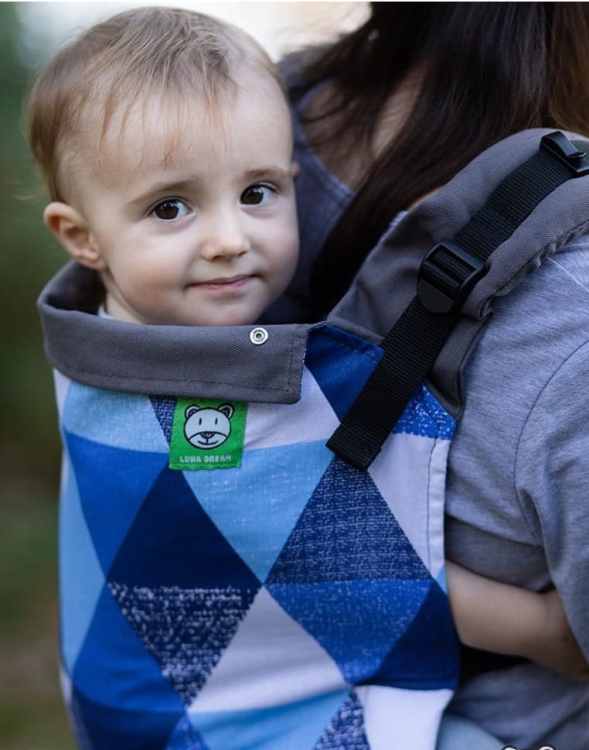 Luna Dream standard big blue triangles - nosidło klamrowe