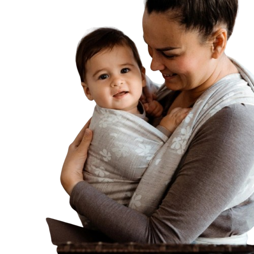 Little Frog fleeting nature - chusta długa tkana