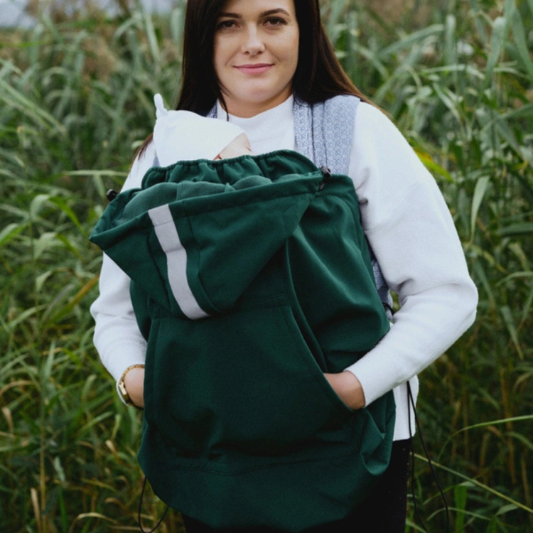 Little frog osłonka green - otulacz do chusty i nosidła