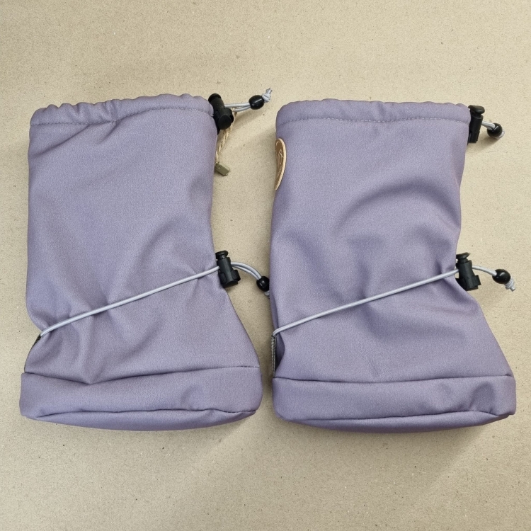 Mabibi wrzos z wełną merino - buciki ocieplane niechodki