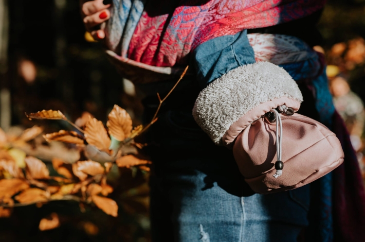 Mabibi szmaragd z wełną merino - buciki ocieplane niechodki