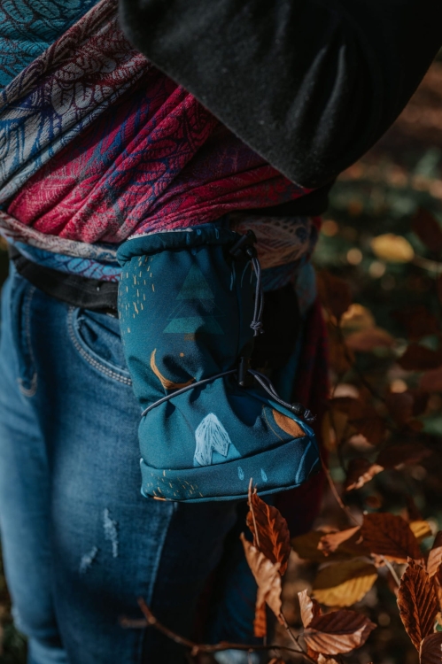 Mabibi szmaragd z wełną merino - buciki ocieplane niechodki