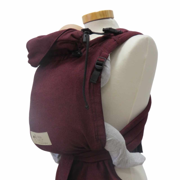 Storchenwiege BabyCarrier bordeaux - nosidło hybrydowe regulowane