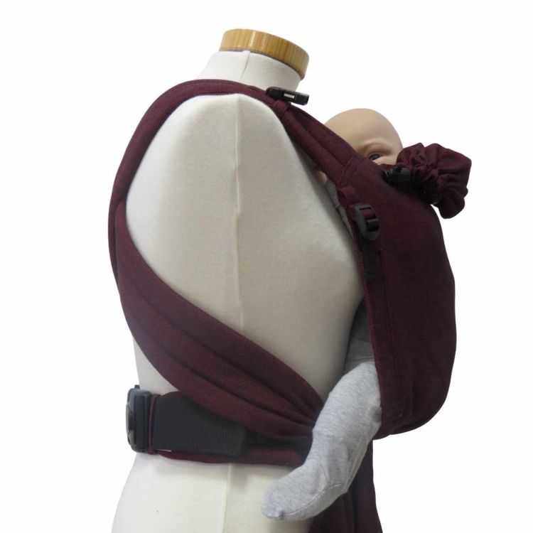 Storchenwiege BabyCarrier bordeaux - nosidło hybrydowe regulowane