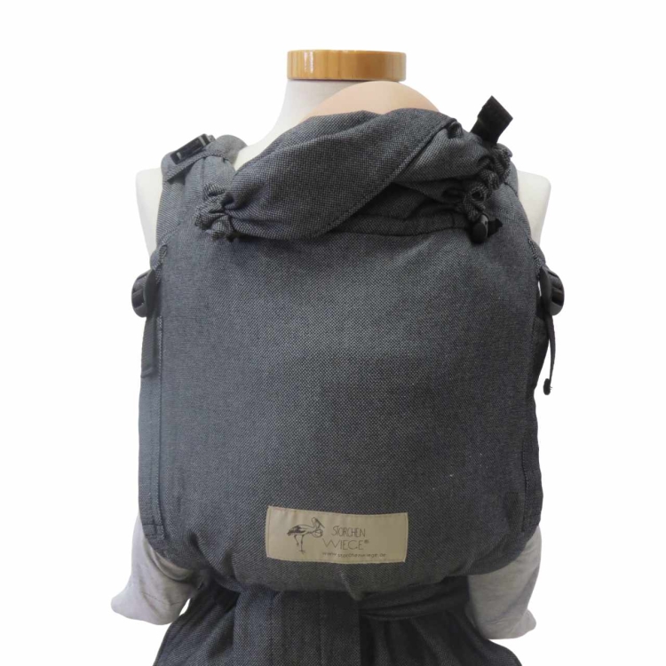 Storchenwiege BabyCarrier graphite - nosidło hybrydowe regulowane