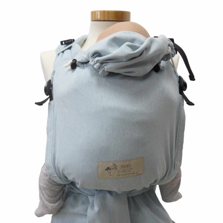 Storchenwiege BabyCarrier aqua - nosidło hybrydowe regulowane