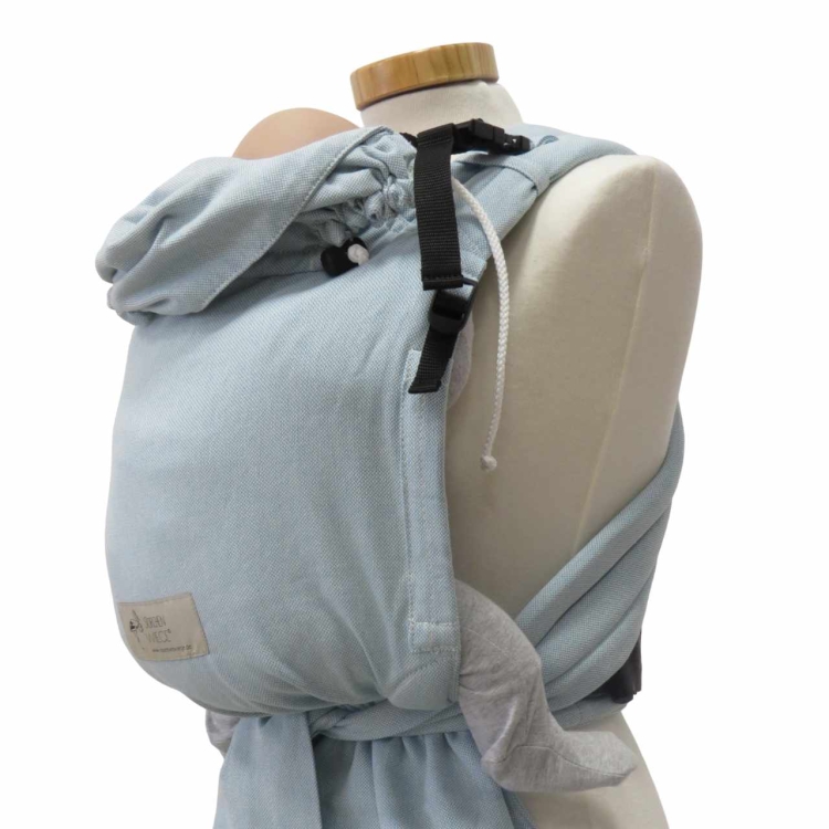 Storchenwiege BabyCarrier aqua - nosidło hybrydowe regulowane