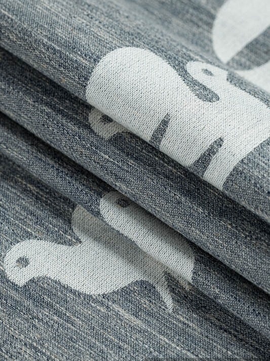 LennyLamb birdy white noise - chusta długa tkana