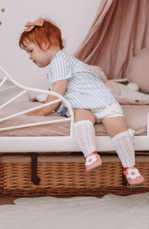 Paputki brązowe z małpką - miękkie skórzane buciki do chodzenia