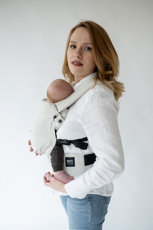 Qusy mini 2.0 pearl - nosidło klamrowe regulowane