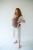 Qusy mini 2.0 linen mocha mousse - nosidło klamrowe regulowane