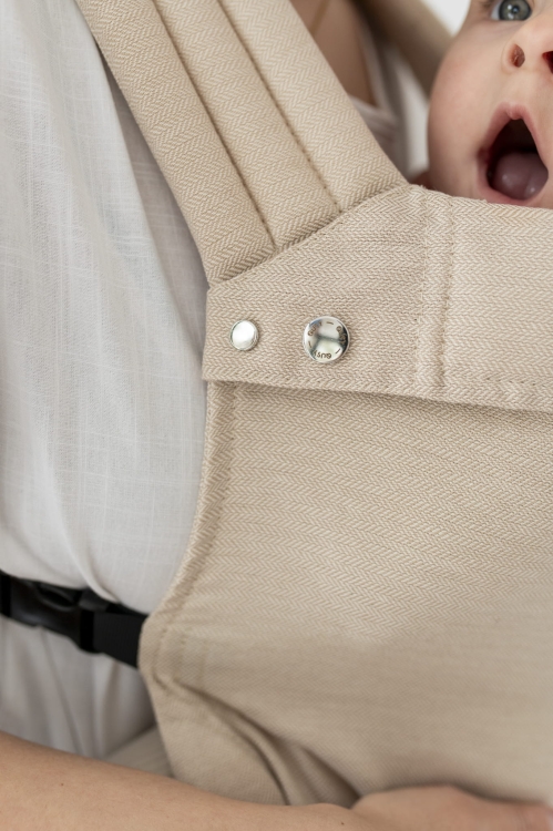 Qusy standard 2.0 sand twill - nosidło klamrowe regulowane