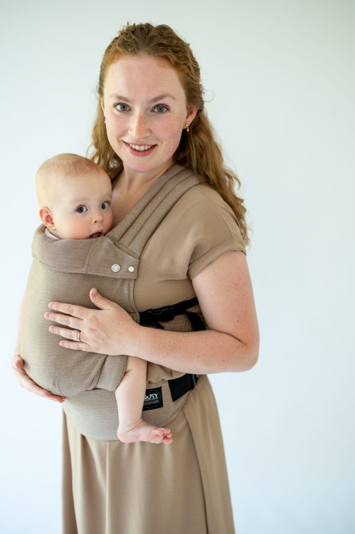 Qusy standard 2.0 walnut twill - nosidło klamrowe regulowane