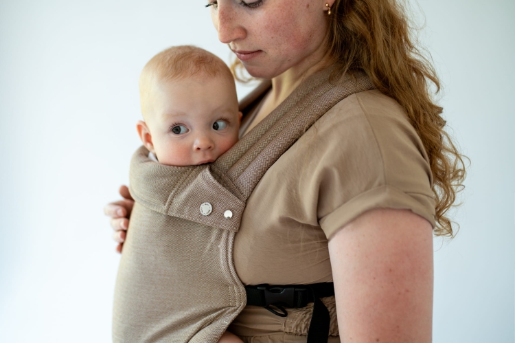 Qusy standard 2.0 walnut twill - nosidło klamrowe regulowane