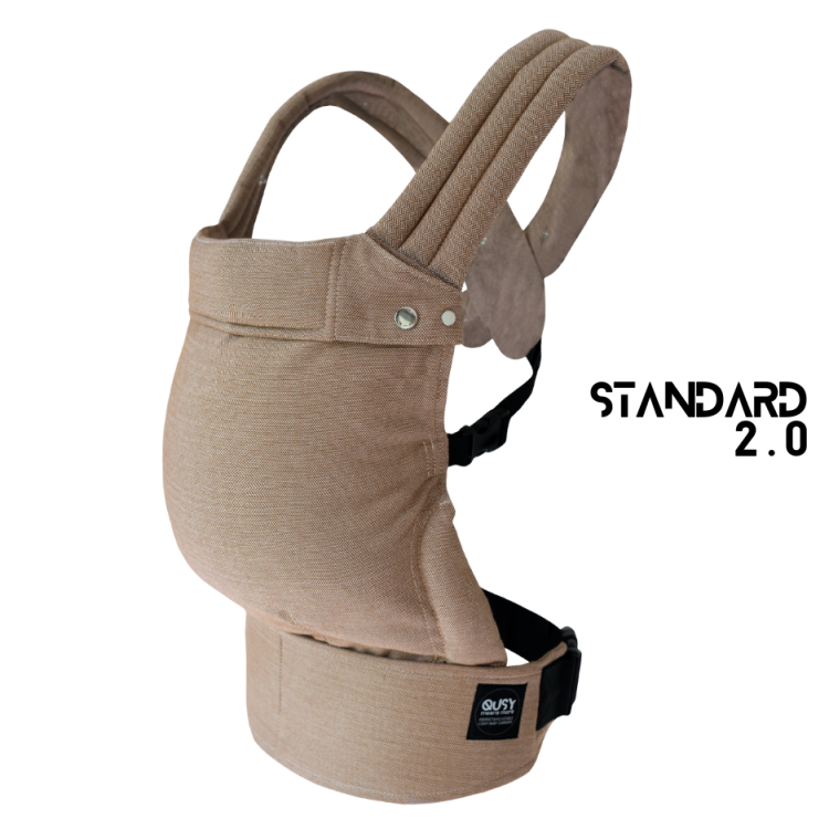 Qusy standard 2.0 walnut twill - nosidło klamrowe regulowane