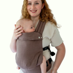 Qusy standard 2.0 linen mocha mousse - nosidło klamrowe regulowane