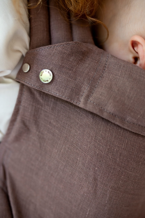 Qusy standard 2.0 linen mocha mousse - nosidło klamrowe regulowane