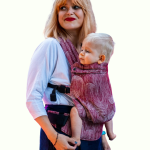 Nosidło Qusy Standard 2.0 Polka – bawełniane nosidło w kropki (Sand Stories)