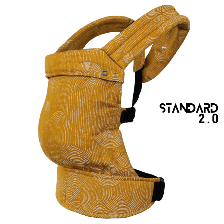 Qusy standard 2.0 sand stories mustard - nosidło klamrowe regulowane