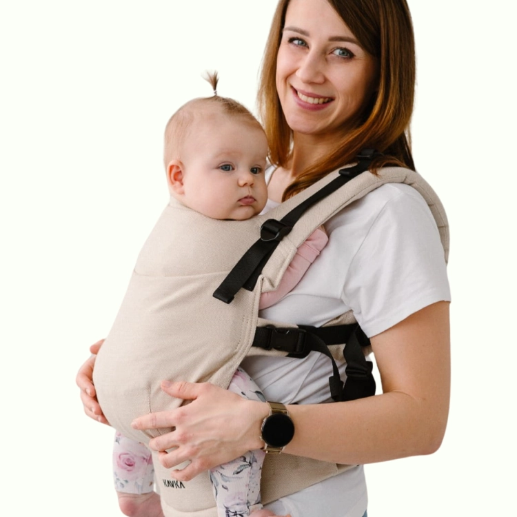 Kavka multi-age PRO vanilla twill cotton/bamboo - nosidło klamrowe regulowane