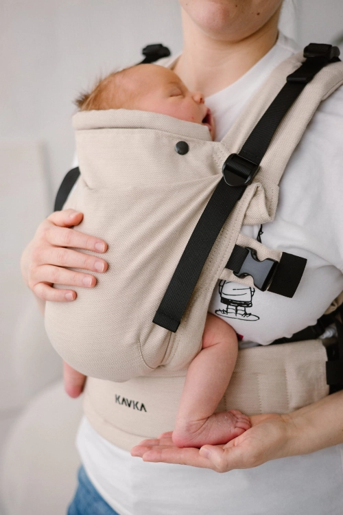 Kavka multi-age PRO vanilla twill cotton/bamboo - nosidło klamrowe regulowane