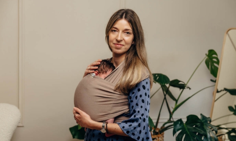 LennyLamb mocha - chusta elastyczna