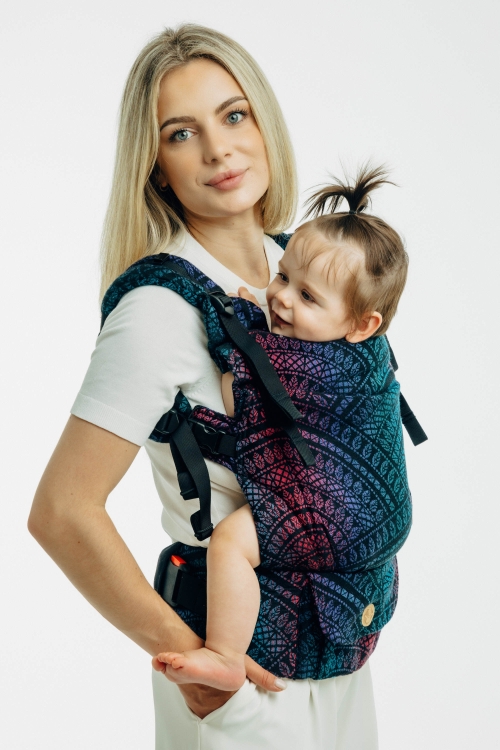 LennyLamb lennyupgrade PRO pawi ogon czarny opal - nosidło klamrowe regulowane