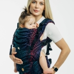 LennyLamb lennyupgrade PRO pawi ogon czarny opal - nosidło klamrowe regulowane