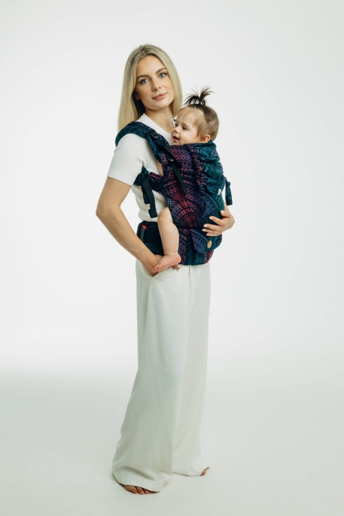 LennyLamb lennyupgrade PRO pawi ogon czarny opal - nosidło klamrowe regulowane