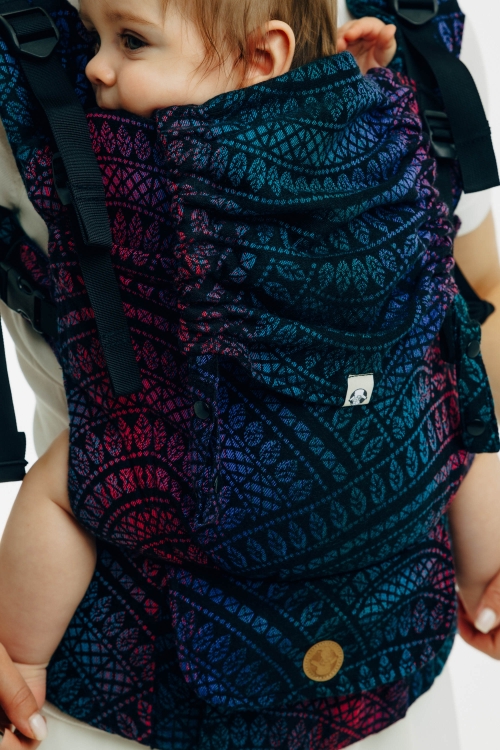 LennyLamb lennyupgrade PRO pawi ogon czarny opal - nosidło klamrowe regulowane