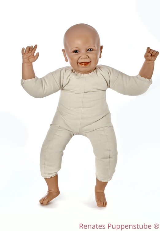 Renates' Puppenstube Moritz bez stawów - lalka treningow do nauki noszenia w chustach i nosidłach