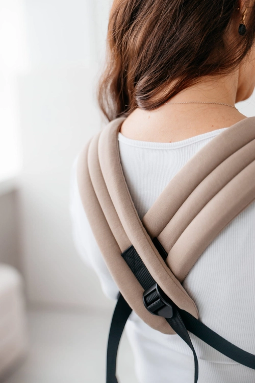 Kavka nest beige cotton - nosidło klamrowe regulowane