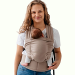 Kavka nest beige cotton - nosidło klamrowe regulowane