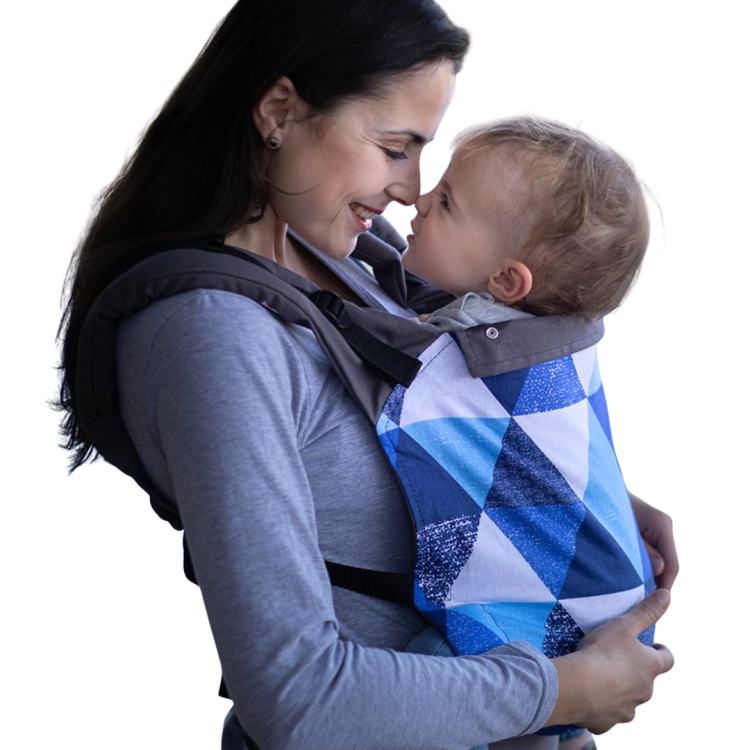 Luna Dream standard big blue triangles - nosidło klamrowe