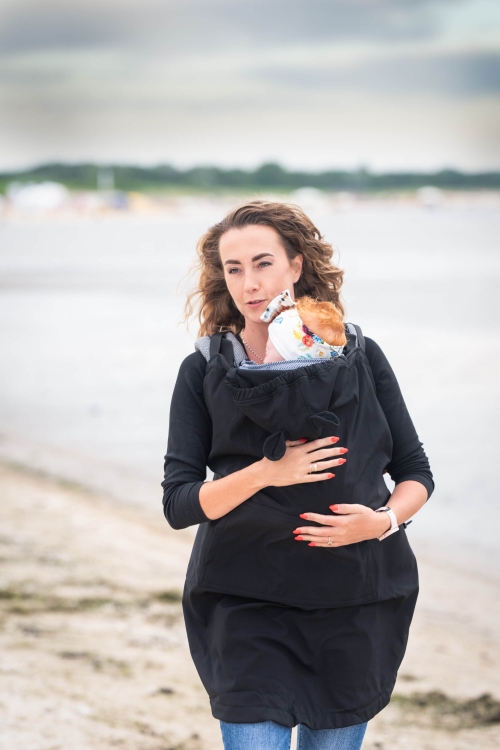 LennyLamb osłonka czarna - otulacz do chusty i nosidła