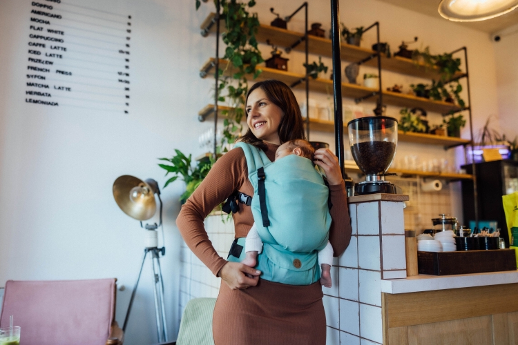 LennyLamb lennylight matcha - nosidło klamrowe regulowane