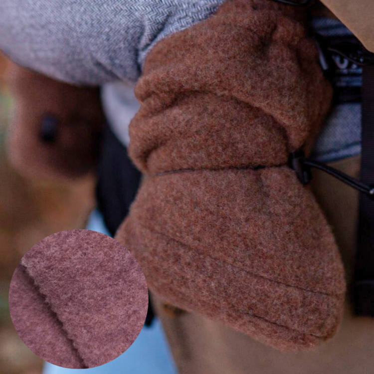 Mabibi buciki niechodki 100% merino - różowe